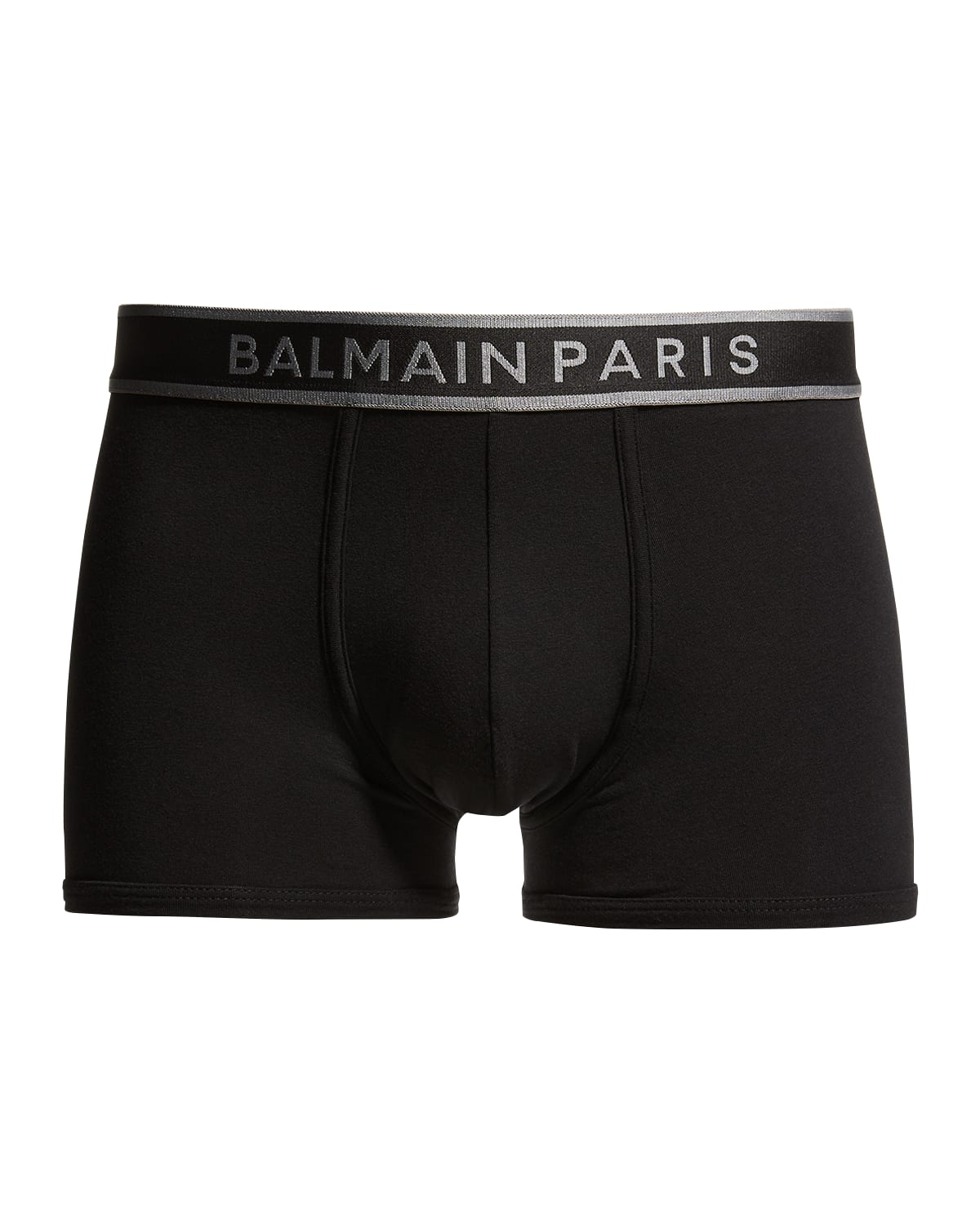Balmain Men's Jersey Shiny-logo Boxer Trunks In Black | ModeSens