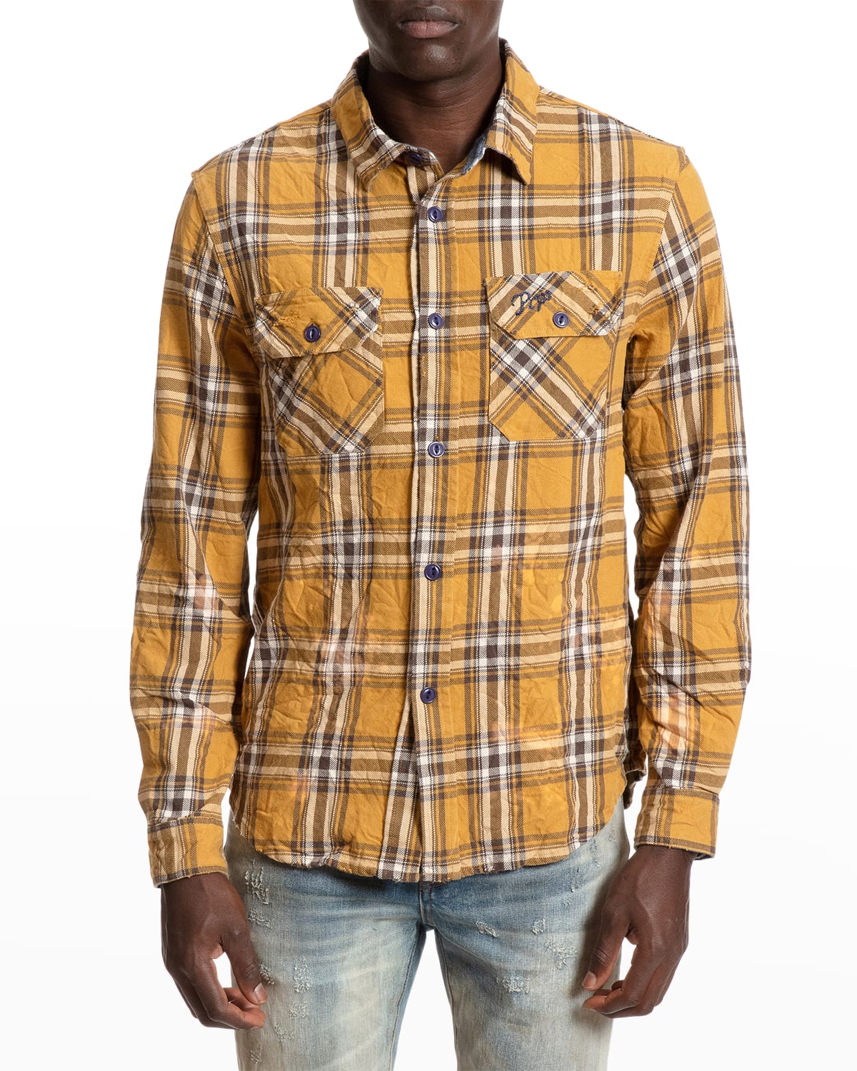 Dsquared2 Men's Wool Plaid Shirt Jacket Neiman Marcus