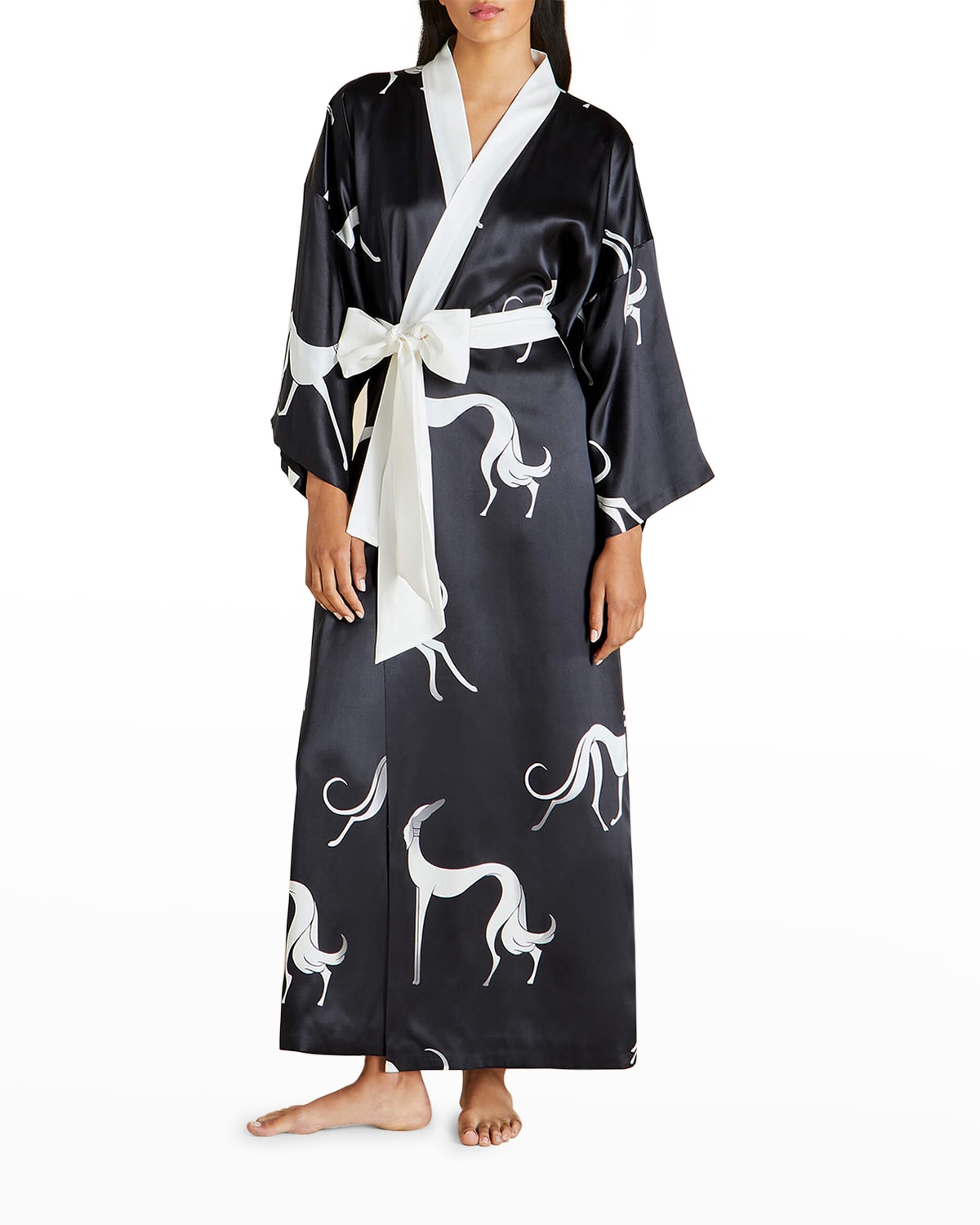 Black Silk Robe Neiman Marcus