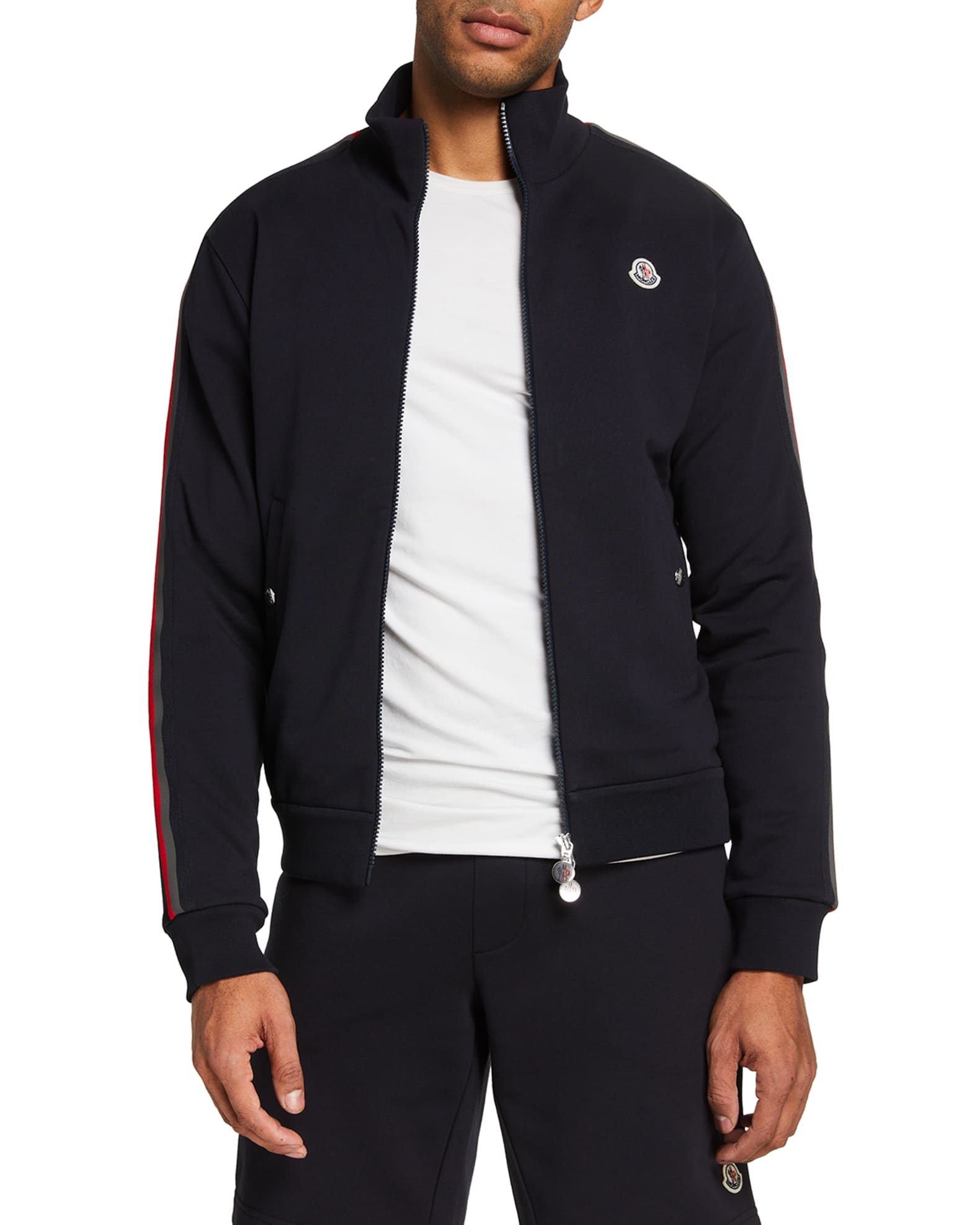 Moncler Men's Zip-Front Sweat Jacket | Neiman Marcus