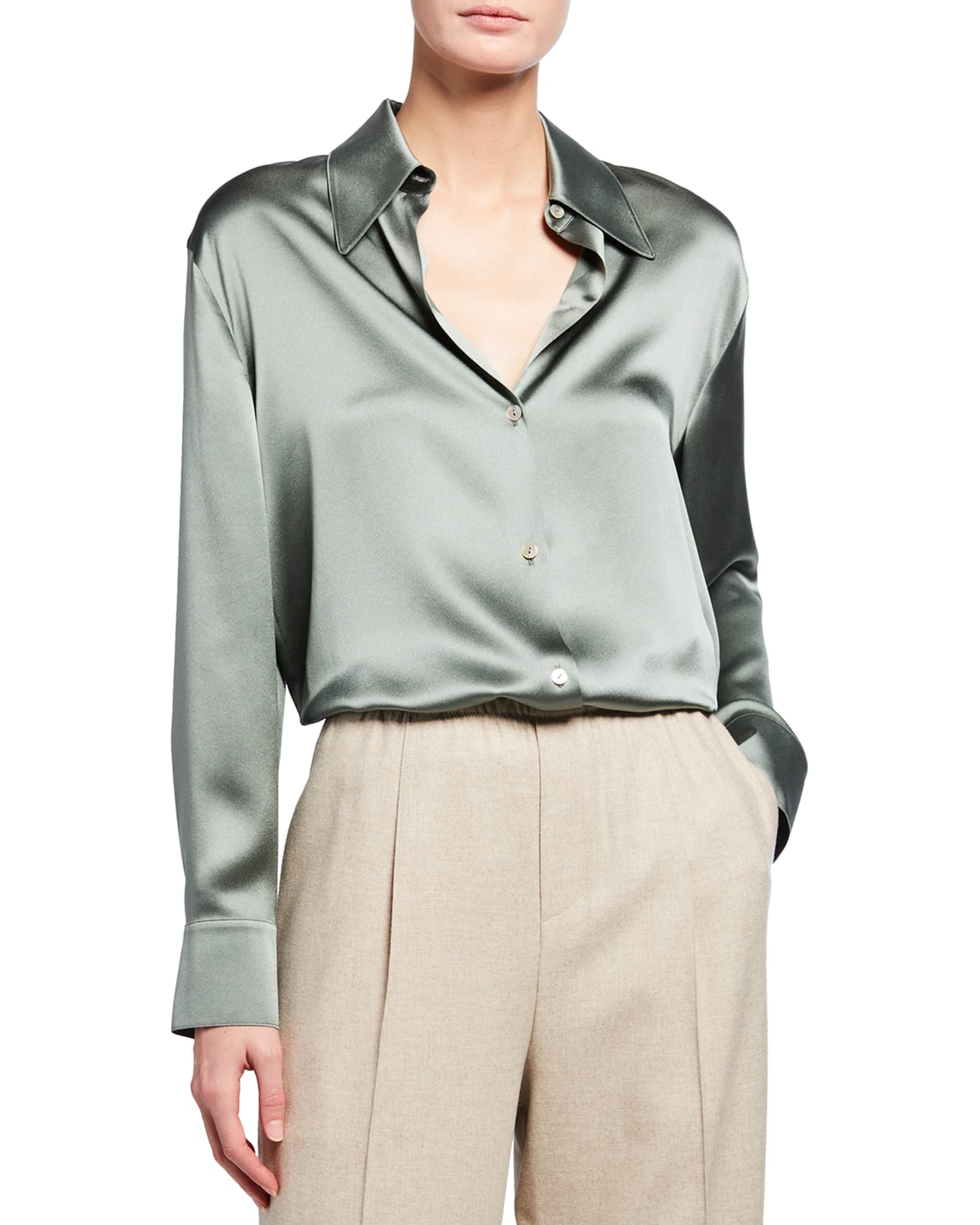vince shaped collar shirt