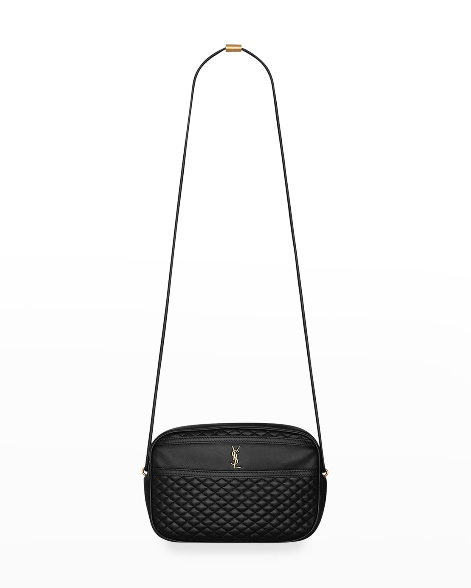 Saint Laurent Victoire YSL Quilted Leather Camera Bag Neiman Marcus