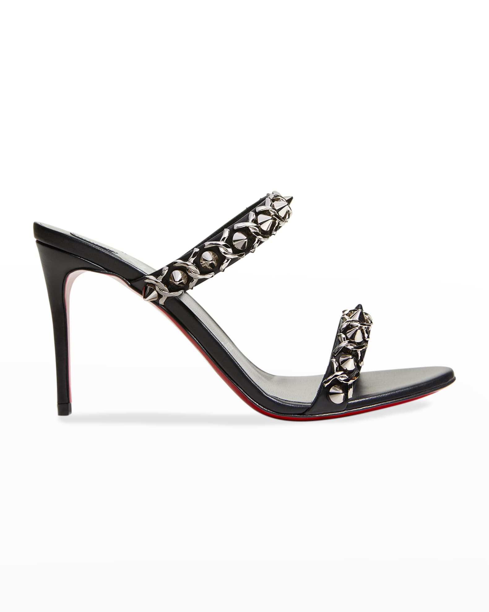 loubigirl chain spike red sole sandals