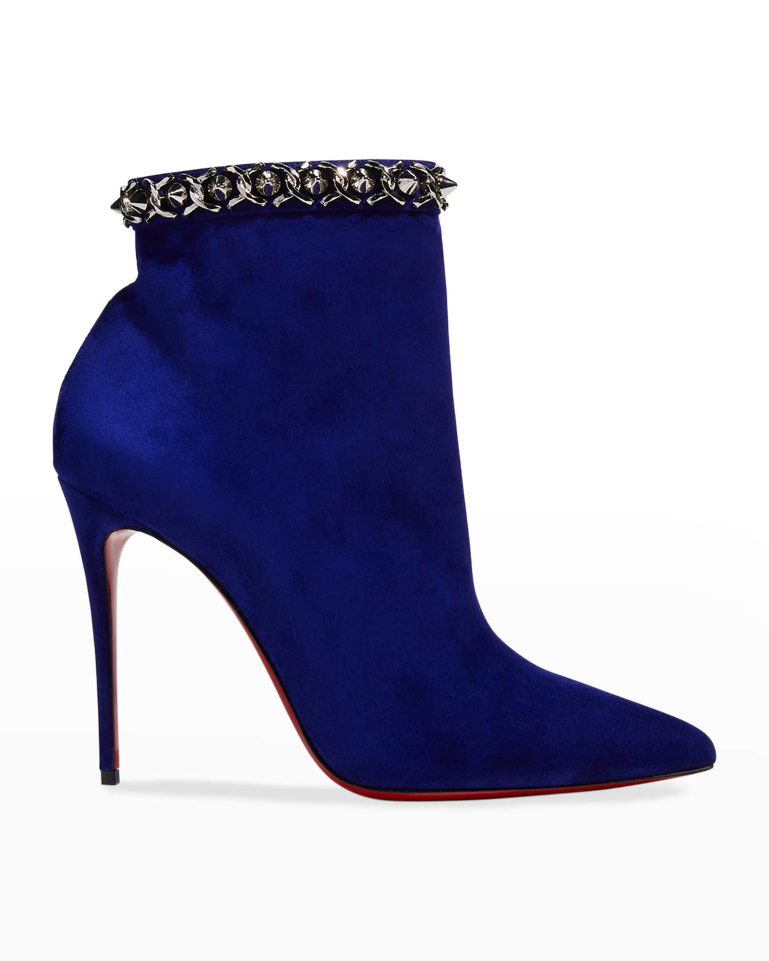 Christian Louboutin Booty Chain Red Sole Booties | Neiman Marcus