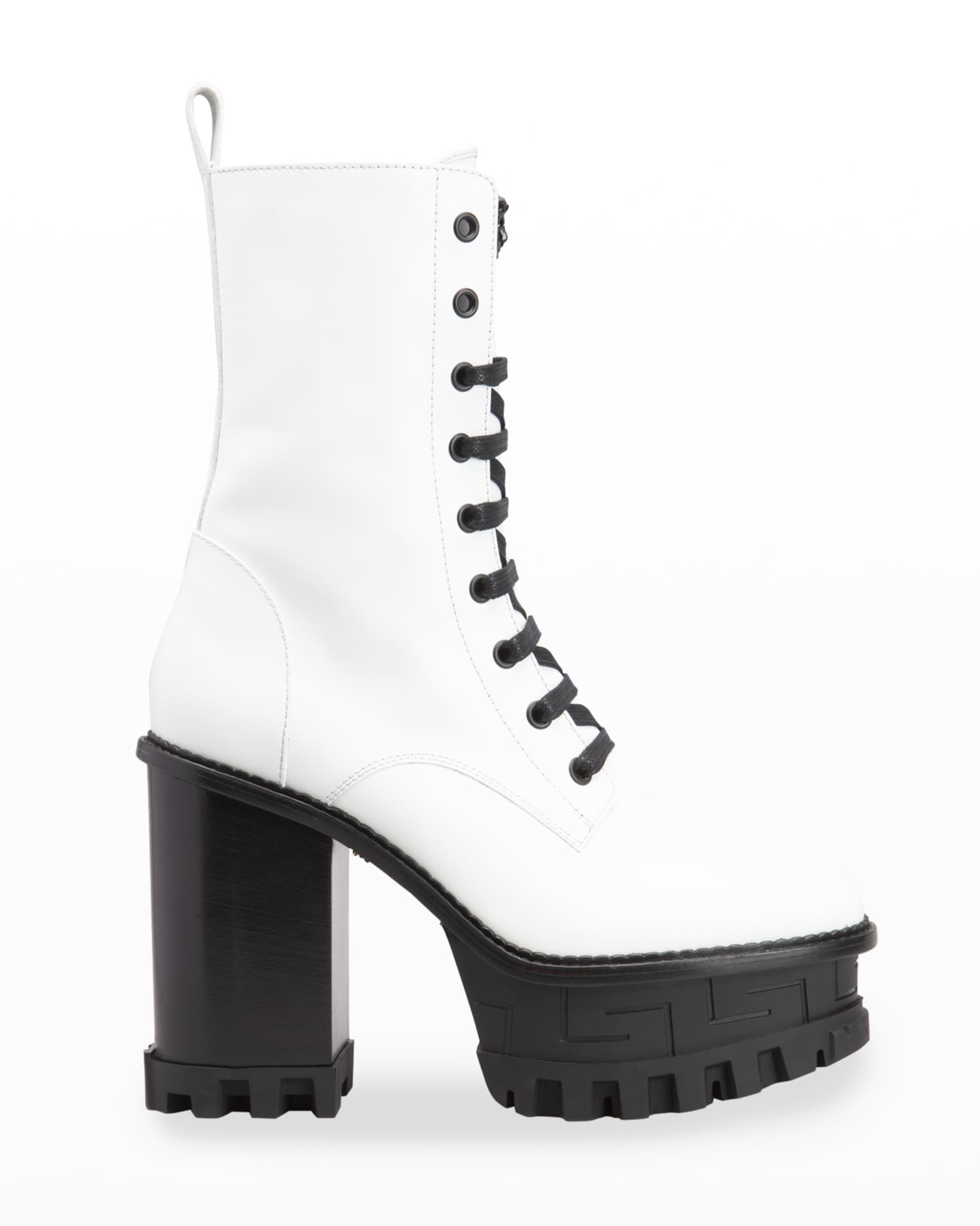 versace la greca boots