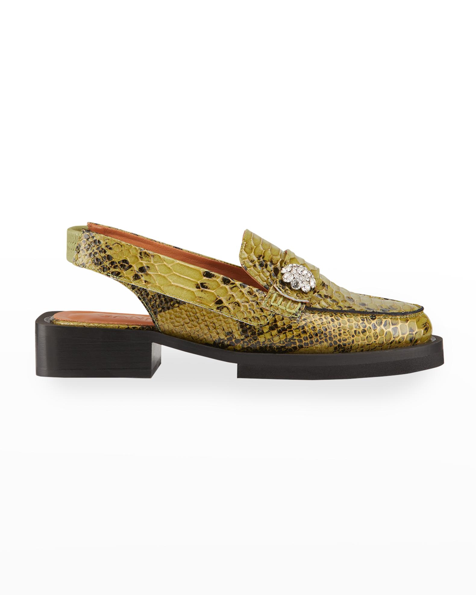 ganni slingback loafer