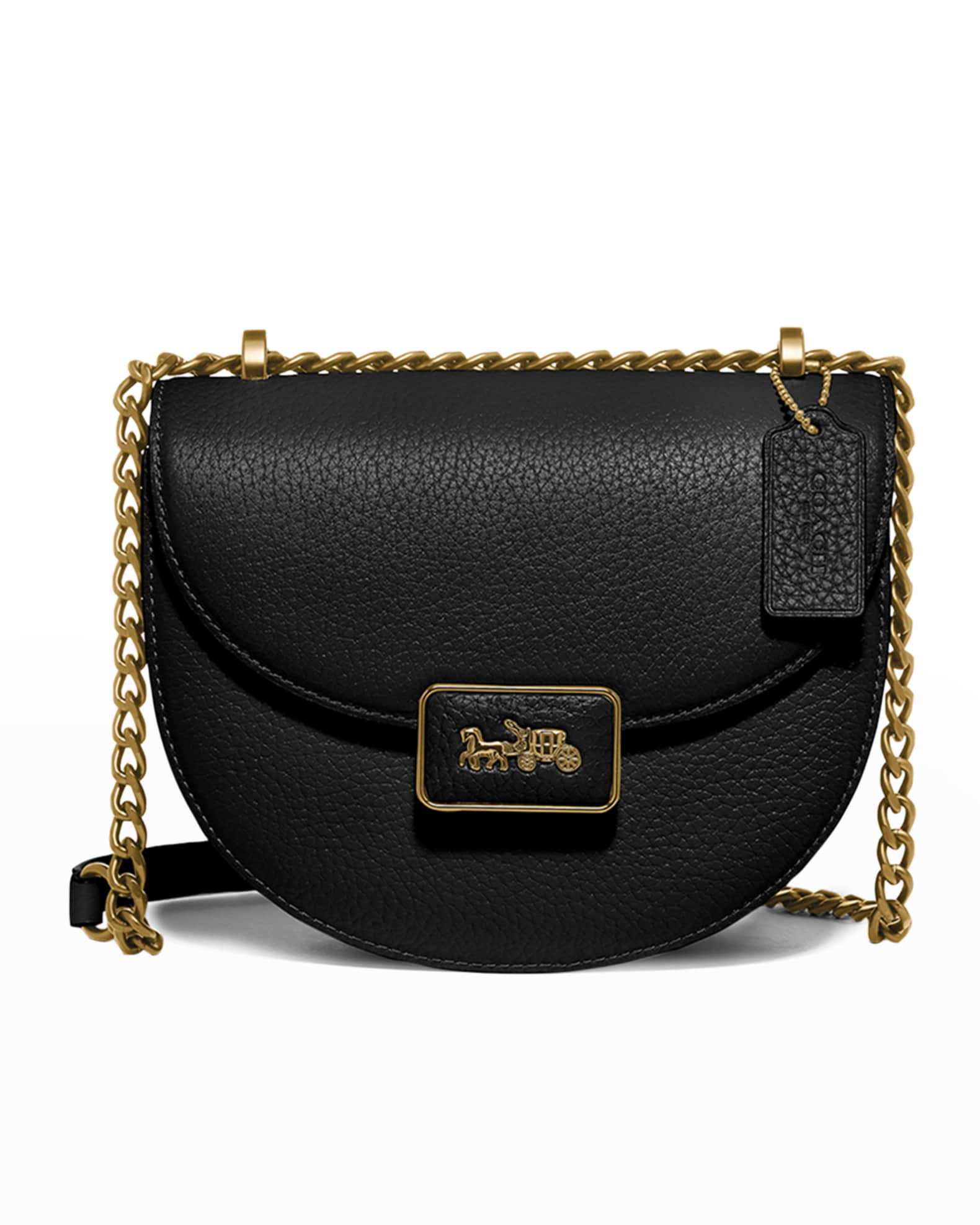 Coach 1941 Alie Pebbled Leather Saddle Crossbody Bag Neiman Marcus