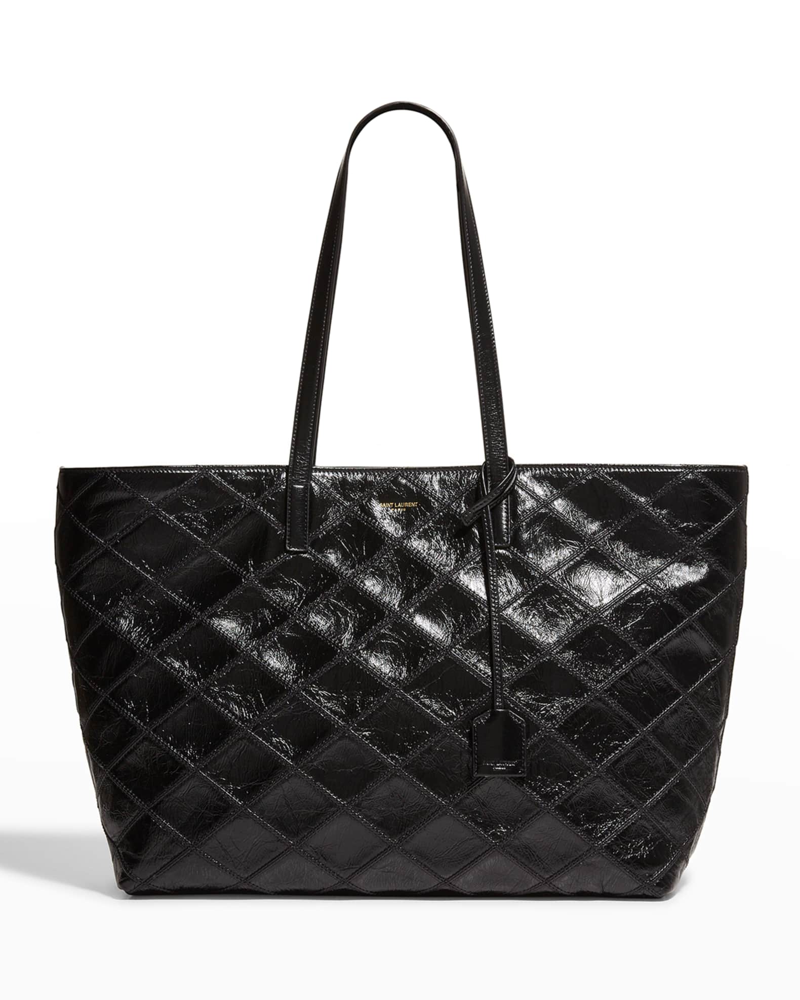 Saint Laurent EastWest Quilted Shopping Tote Bag Neiman Marcus