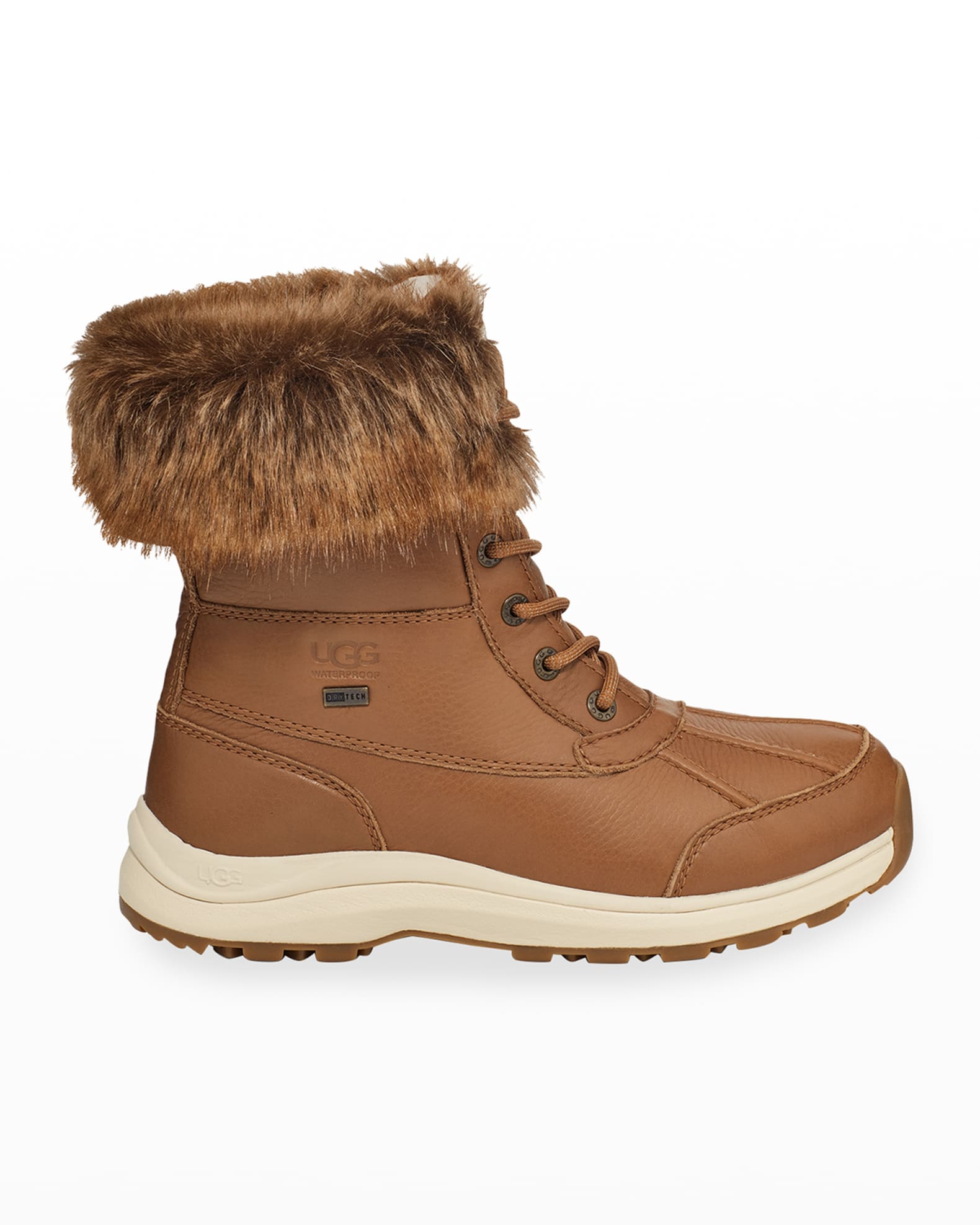 UGG Adirondack Leather Lace-Up Hiker Booties | Neiman Marcus