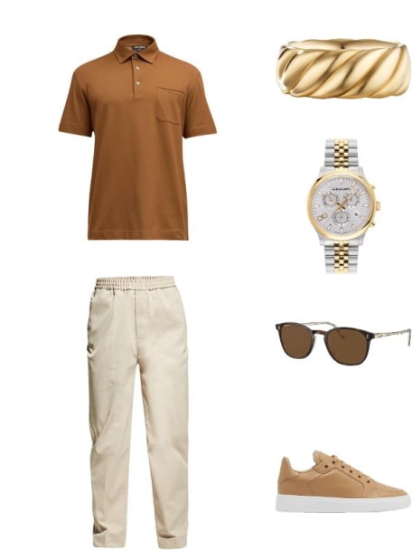 Men's Duo Chrono Two-Tone Bracelet Watch, 42mm