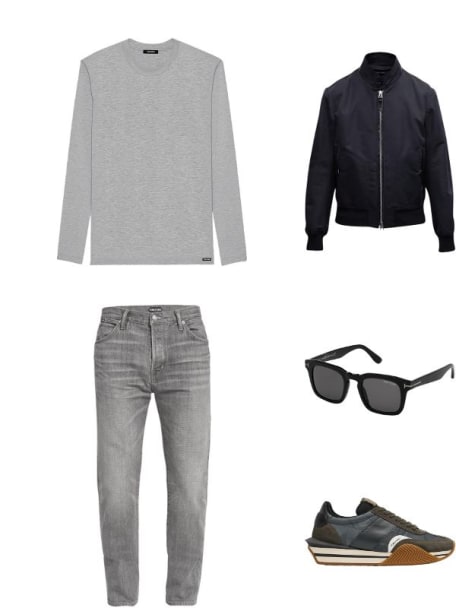 Men's Dax Square Solid Acetate Sunglasses