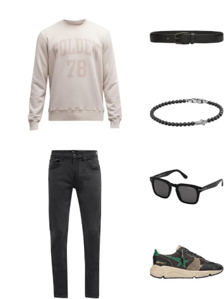 Men's Dax Square Solid Acetate Sunglasses