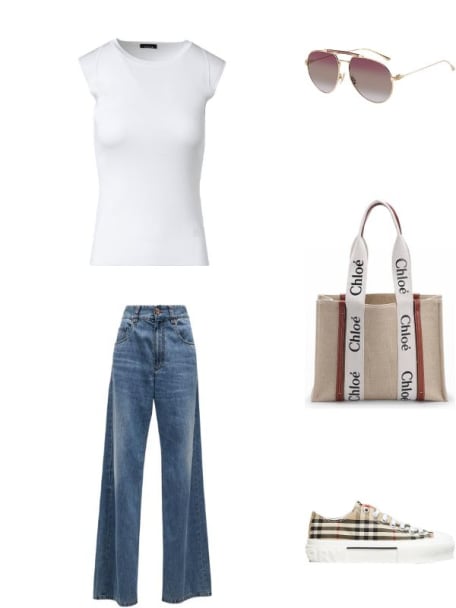 Woody Medium Tote Bag in Linen