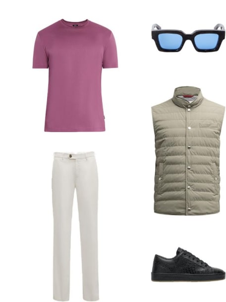 Men's Virgil Acetate Square Sunglasses