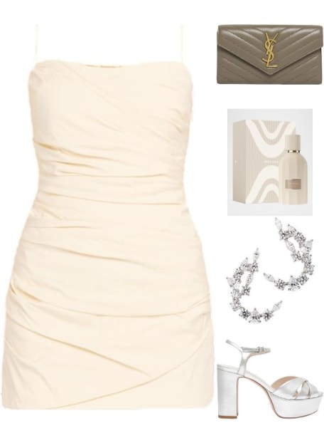 Dasha Sheer Ruched Mini Dress