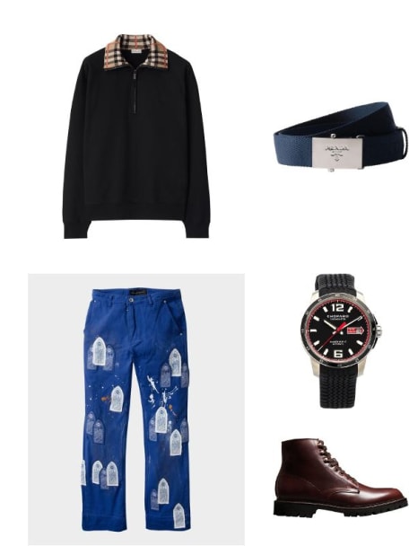 Men's Sky Painter Carpenter Embellished Pants