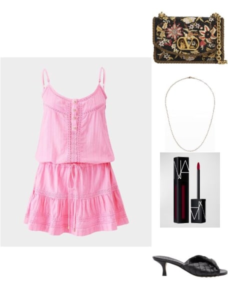 Kelly Embroidered Mini Dress