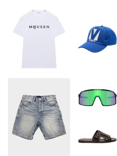 Men's Rivio Worn Denim Shorts