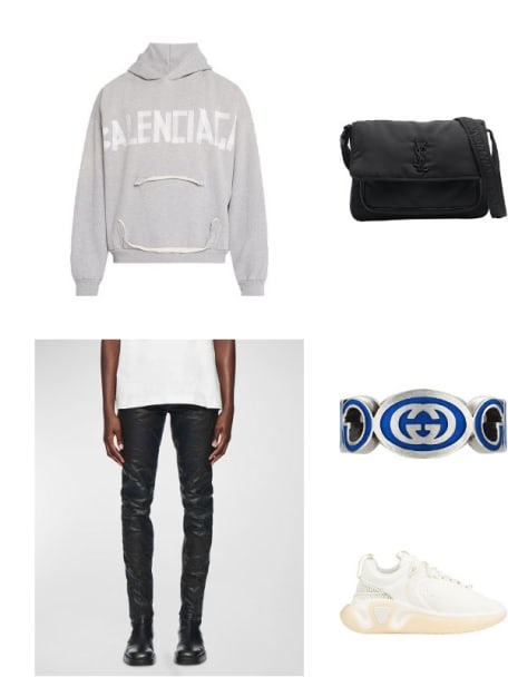 Men's B Runner Tonal Chunky Sneakers