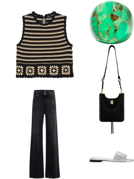 Green Turquoise Statement Ring