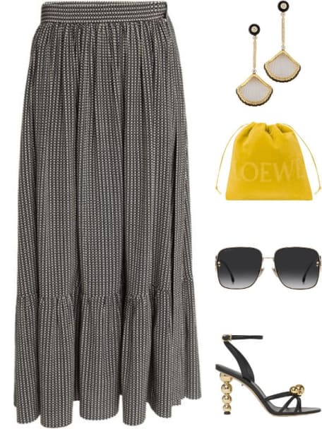 x Paula’s Ibiza Medium Drawstring Pouch Bag in Terry Cloth
