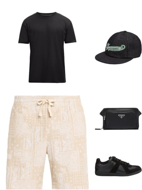 Men's Replica Leather Suede Low-Top Sneakers