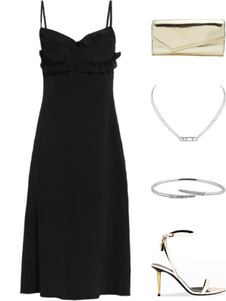 Lock Leather Sandals
