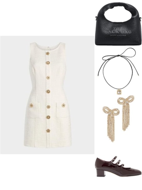 Randi Sleeveless Gold Coin Mini Dress