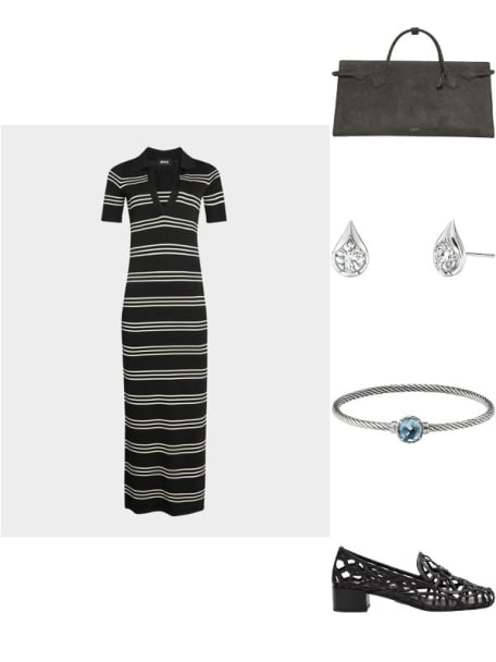 Sam Striped Knit Maxi Dress