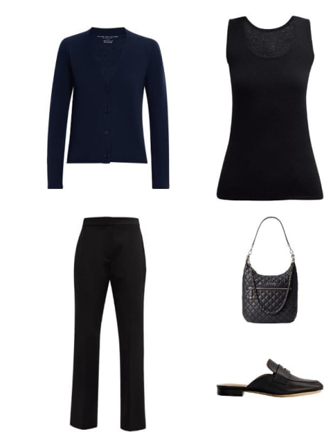 Leather Penny Loafer Mules