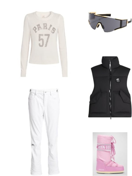 Logo Acetate & Titanium Shield Sunglasses