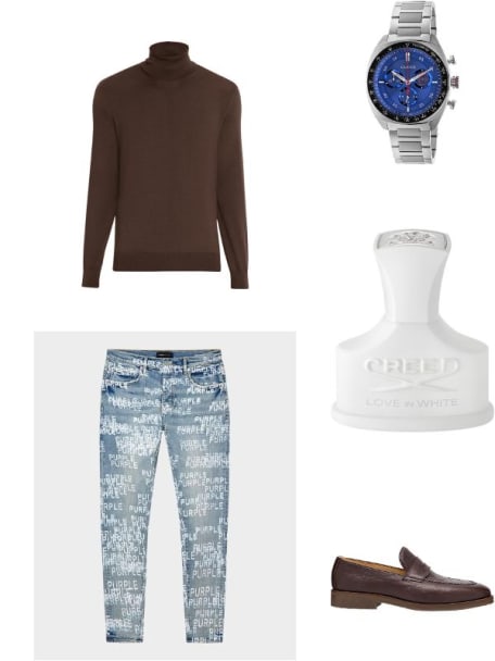 Men's Repeat-Logo Skinny Jeans