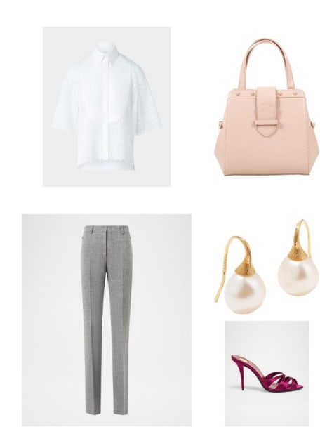 Africa 18k Pearl Drop Earrings