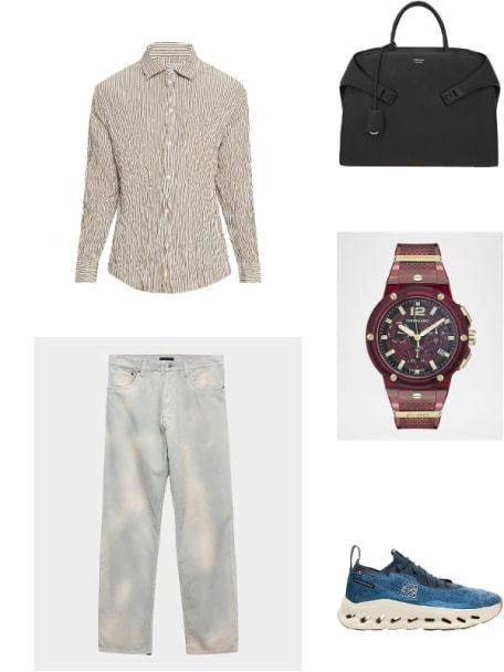 x On Men's Cloudtilt Denim-Print Running Shoes