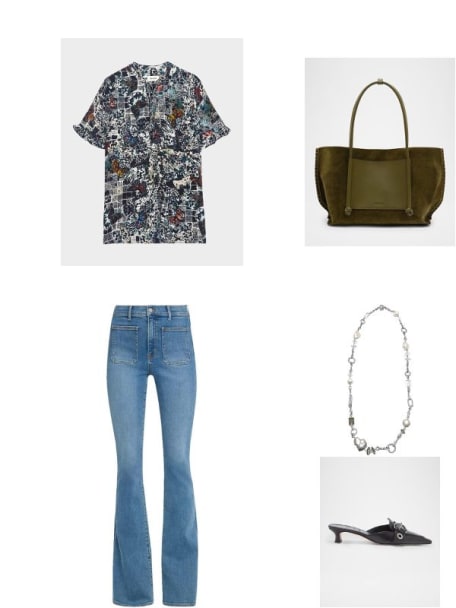 Rylie Blanket-Stitch Suede Tote Bag