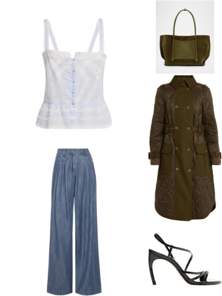 Rylie Blanket-Stitch Suede Tote Bag