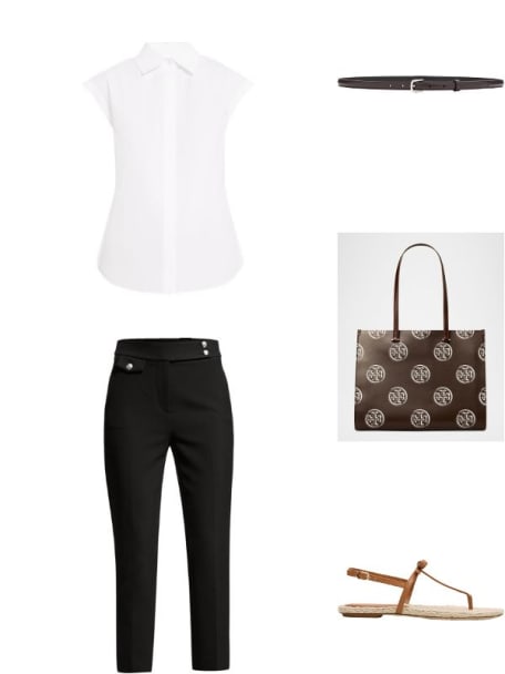 Buckle Leather Skinny Belt