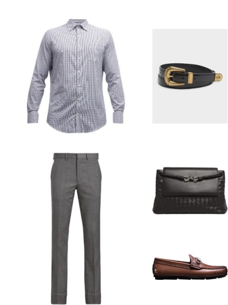 Men's VLogo Signature Skinny Leather Belt