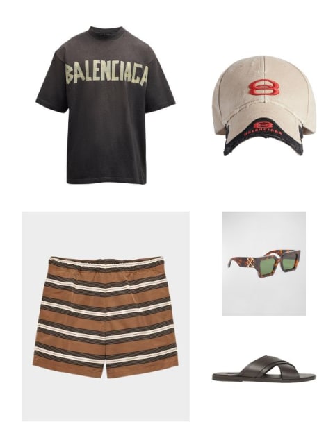 Men's Catalina Acetate Square Sunglasses