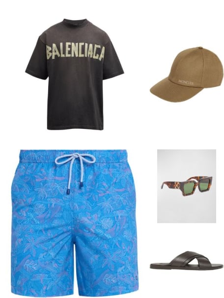 Men's Catalina Acetate Square Sunglasses