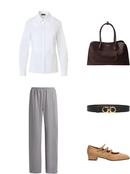 Soft Grain Leather Top-Handle Bag