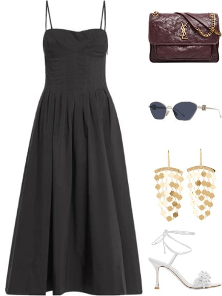 Niki Medium YSL Shoulder Bag in Vintage Leather