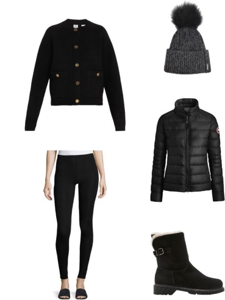 Metallic Wool-Blend Knit Hat with Select Lamb Pompom