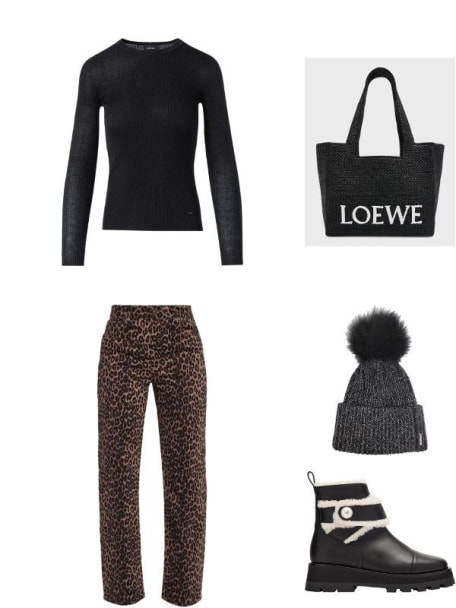 Metallic Wool-Blend Knit Hat with Select Lamb Pompom