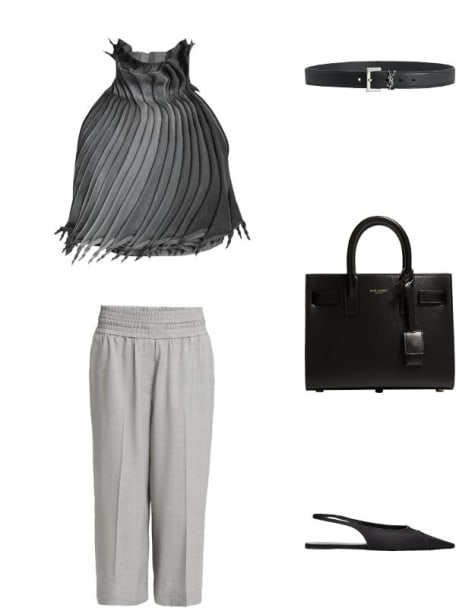 YSL Cintura Box Leather Belt