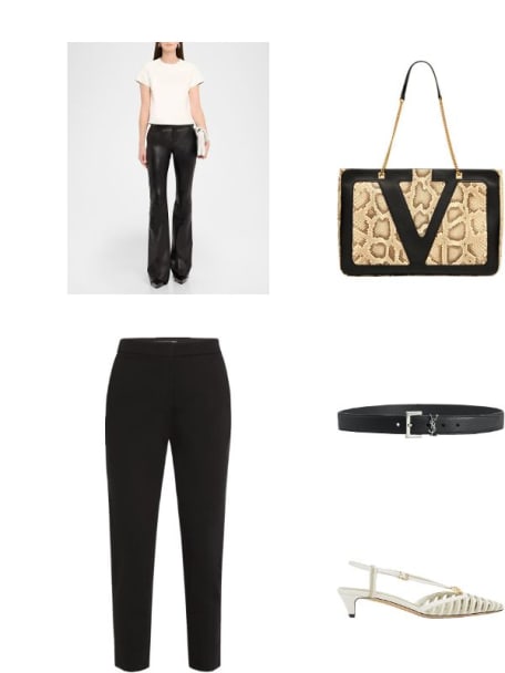 YSL Cintura Box Leather Belt