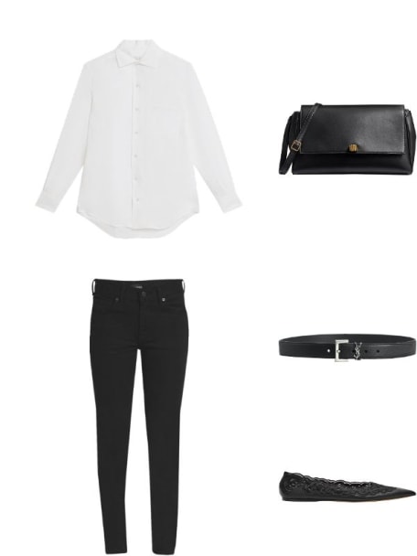 YSL Cintura Box Leather Belt