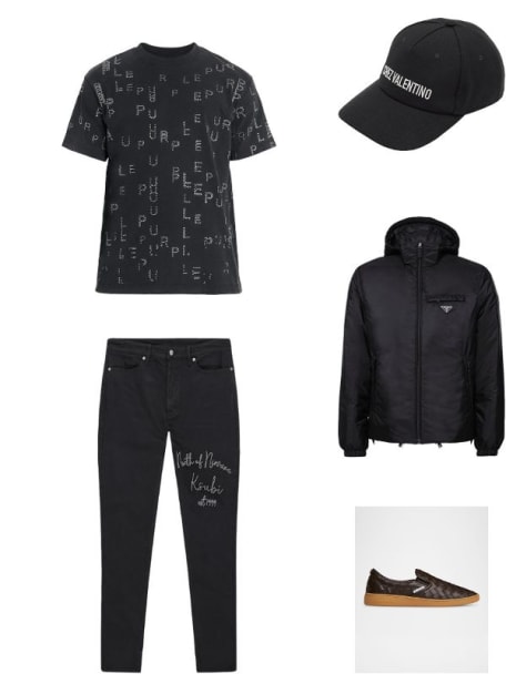 Men's Van Winkle Jasper Black Arch Skinny Jeans