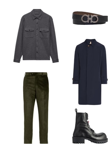 Men's Reversible Gancini-Buckle Belt