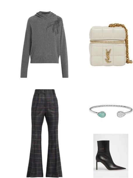 Mini YSL Cube Leather Top-Handle Bag